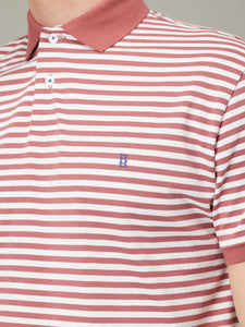 Stripe Logo Polo Tee