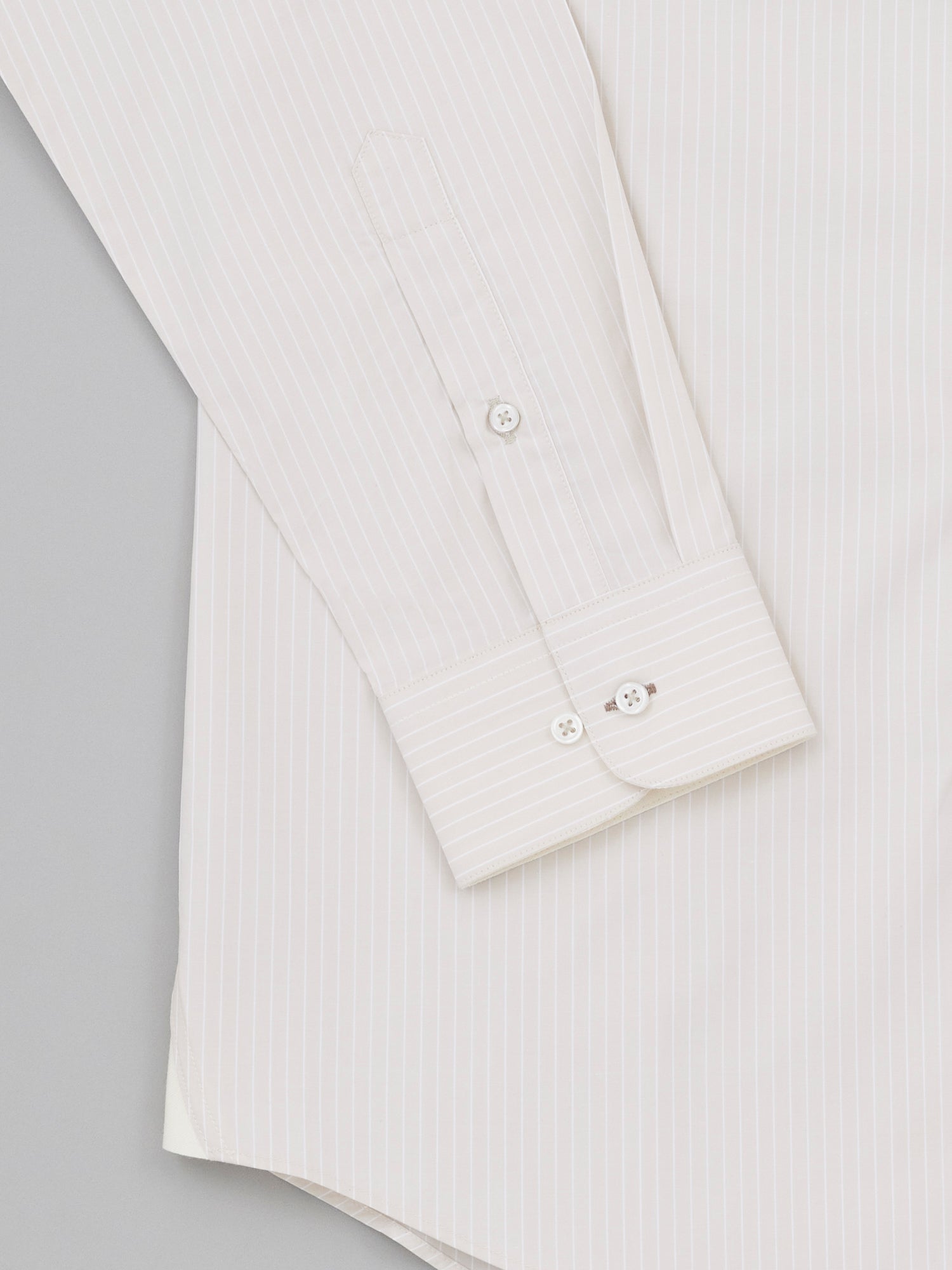Hideki Egret 120/2 Supima Stripe