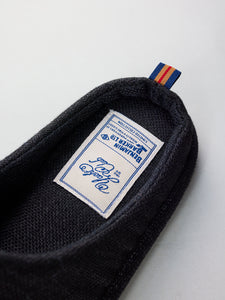 Black Linen Home Slipper