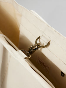 BBYC Off White Canvas Tote Bag