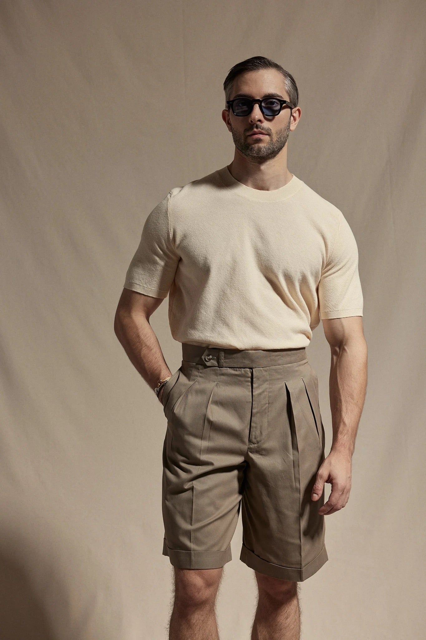 Open Weave Knitted Tee