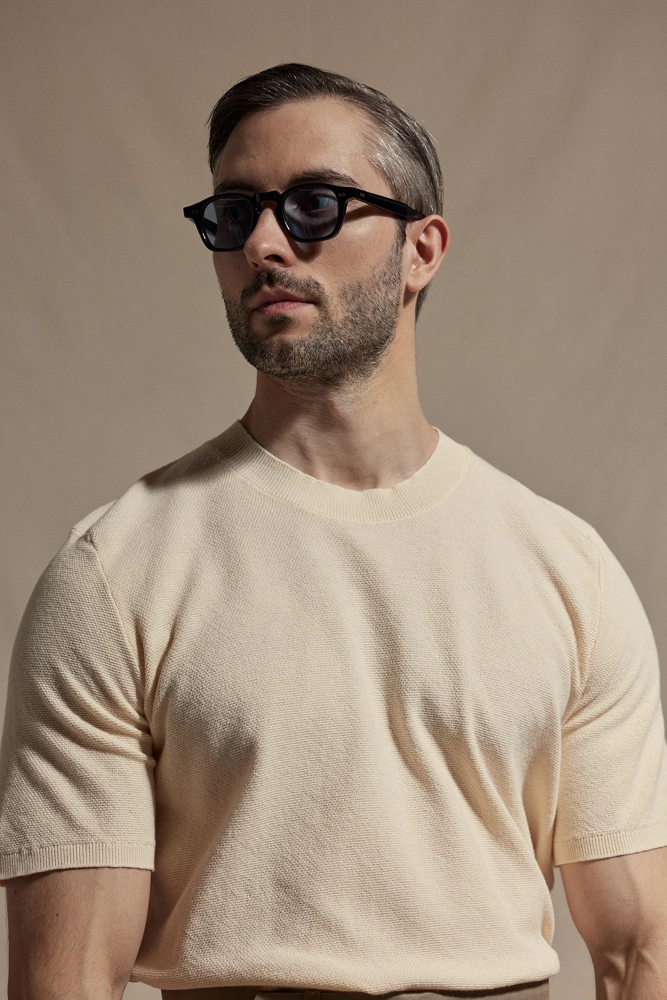Open Weave Knitted Tee