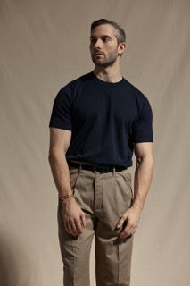 Open Weave Knitted Tee
