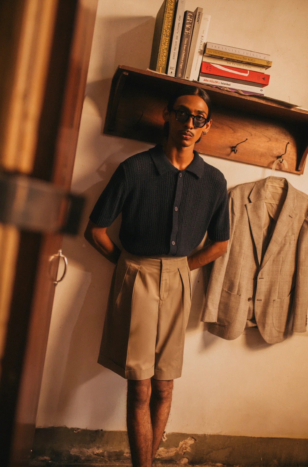 Dickie Woven Knit Shirt - Navy