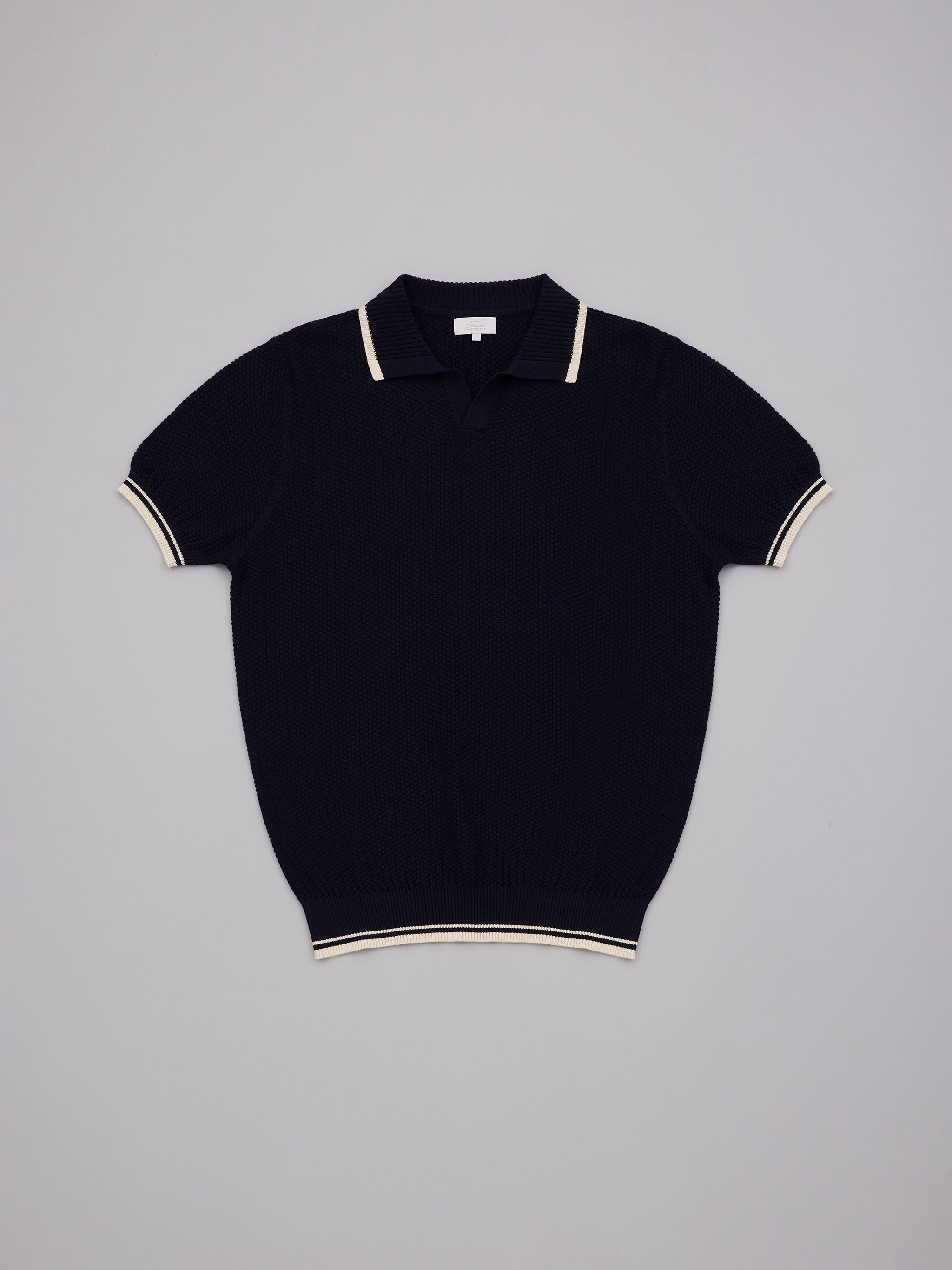 Textured Knit Polo