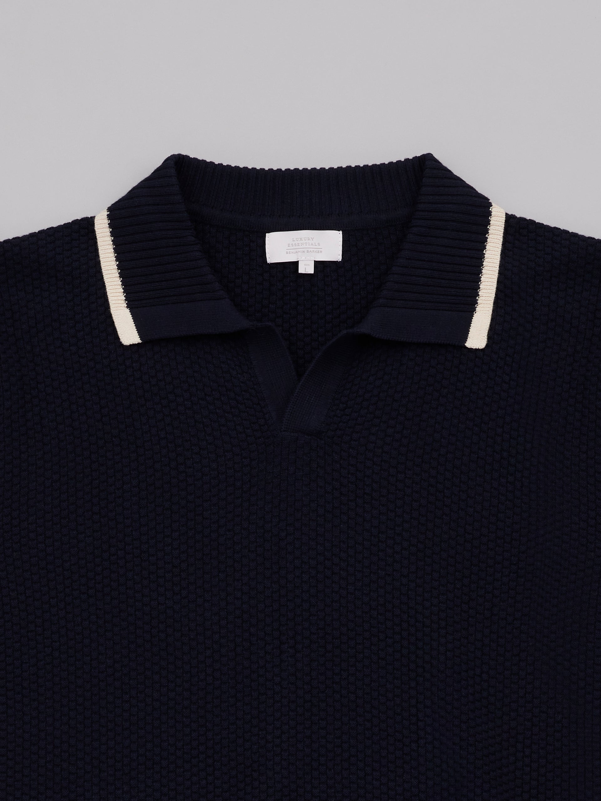 Textured Knit Polo