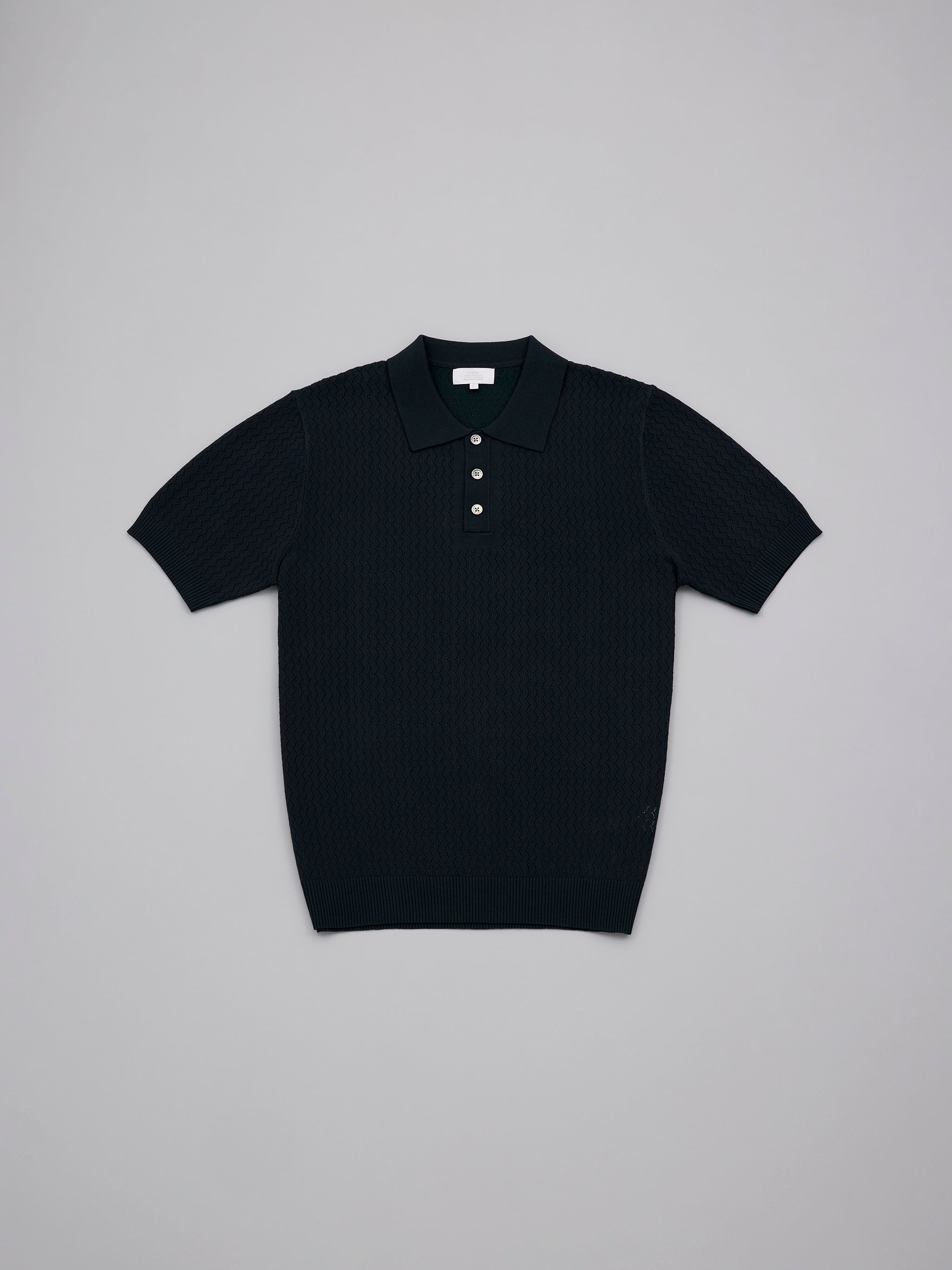 Riviera Pointelle Knit Polo
