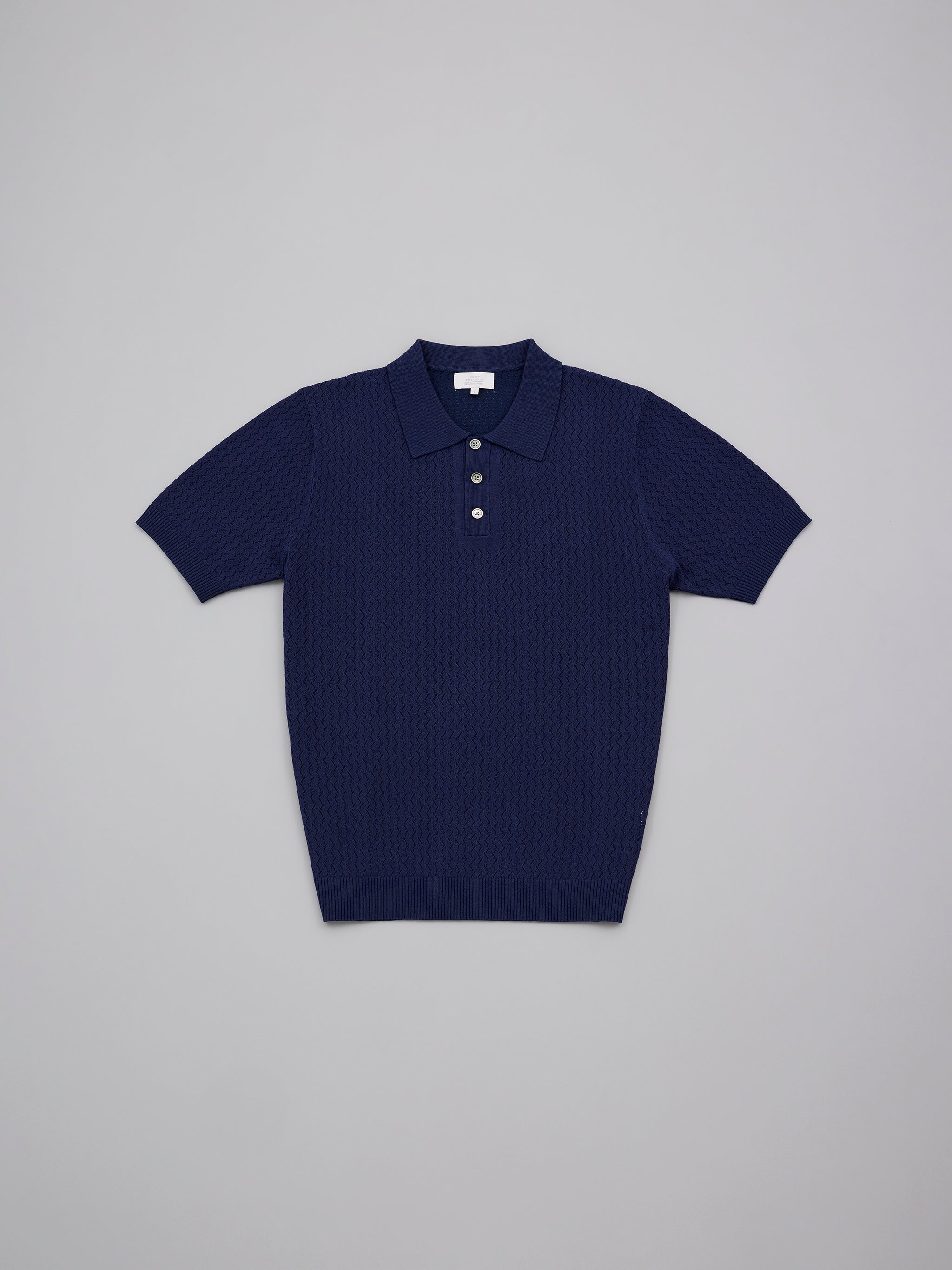 Riviera Pointelle Knit Polo