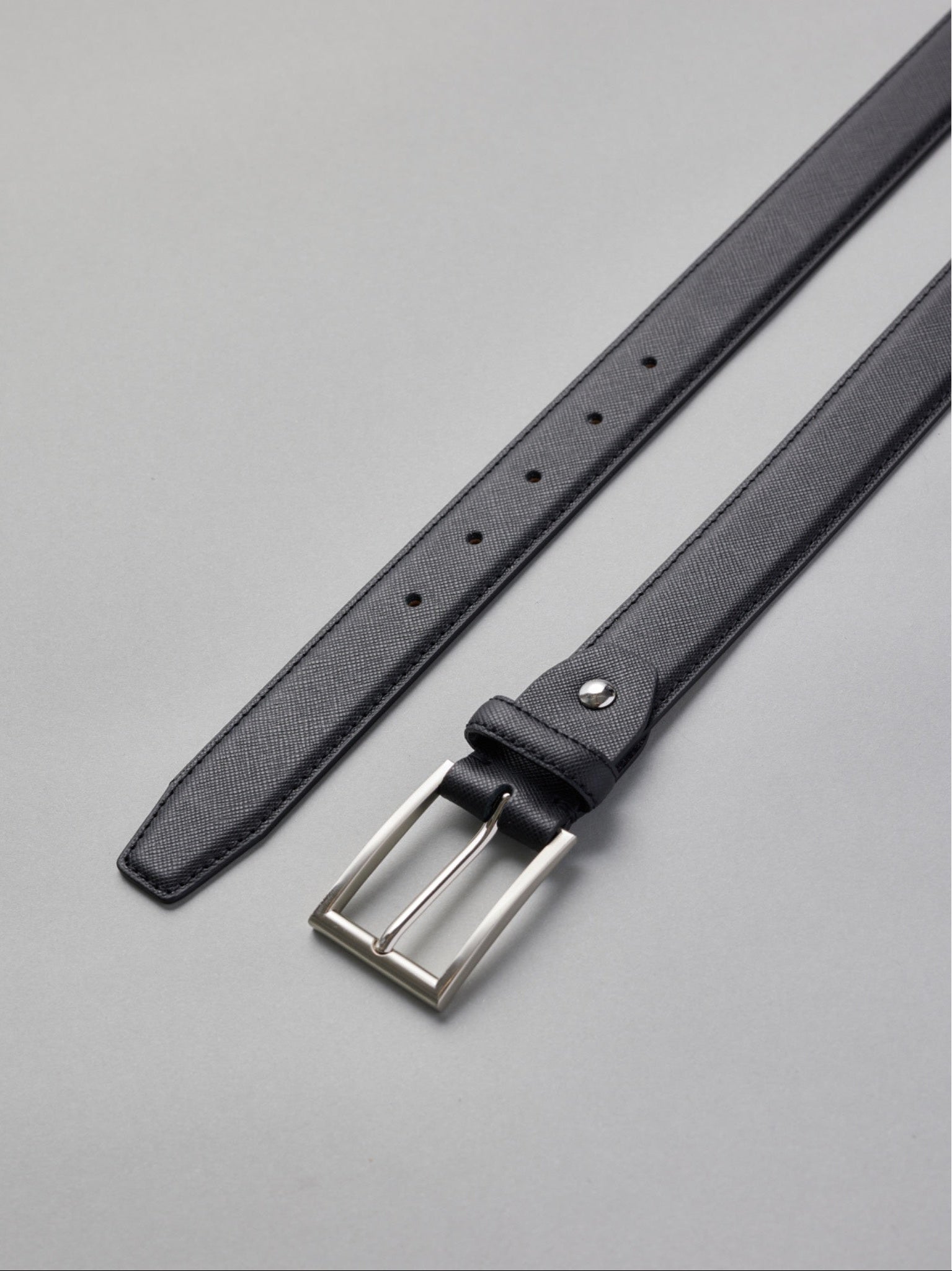 Textured Leather Belt