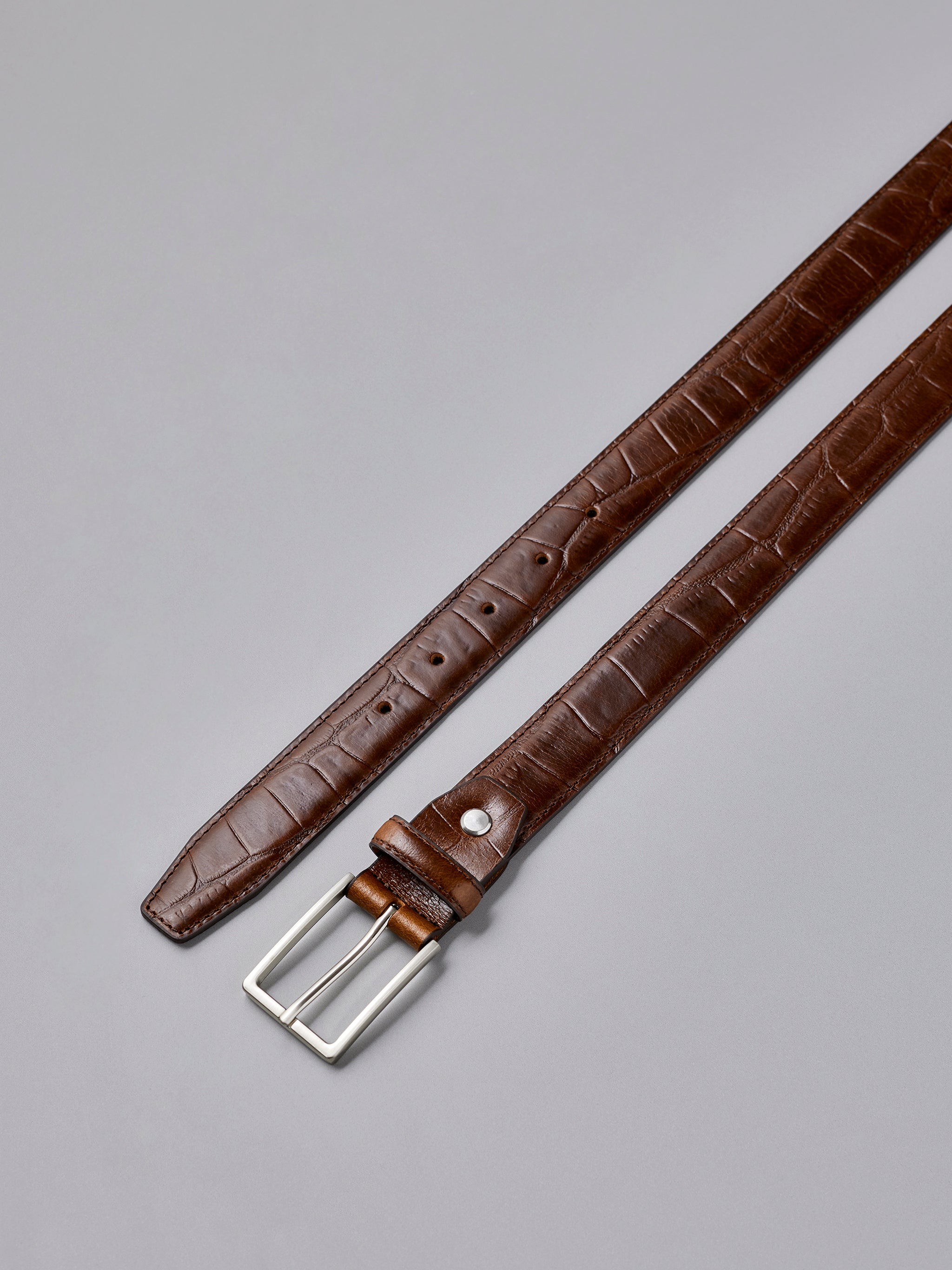 Embossed Leather Belt