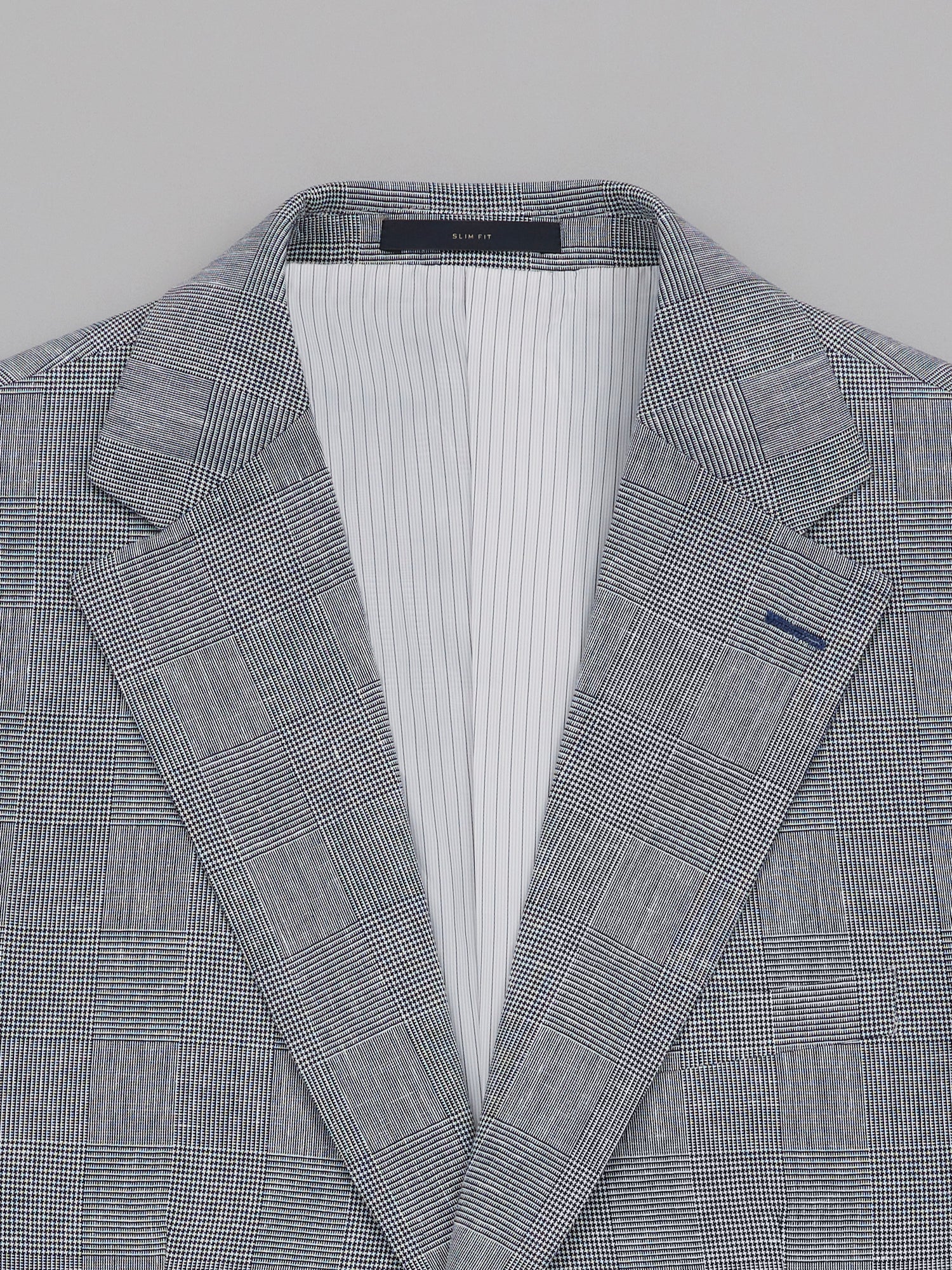 Hoshiba Navy Glen Plaid Suit Jacket