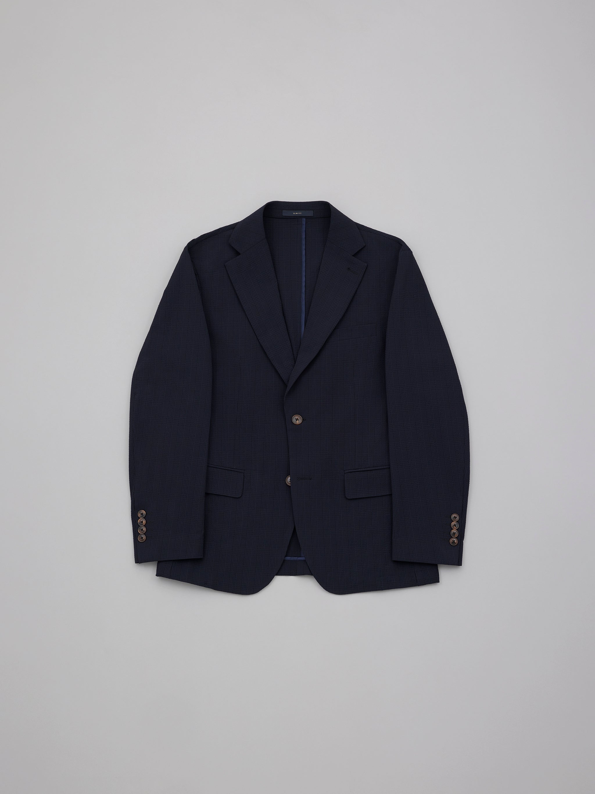 Kaori Dark Seersucker Suit