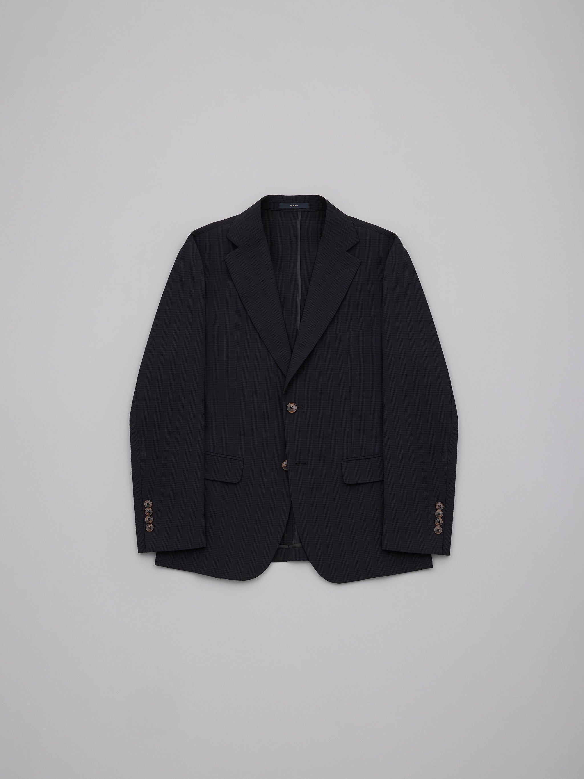 Ueda Black Seersucker Suit