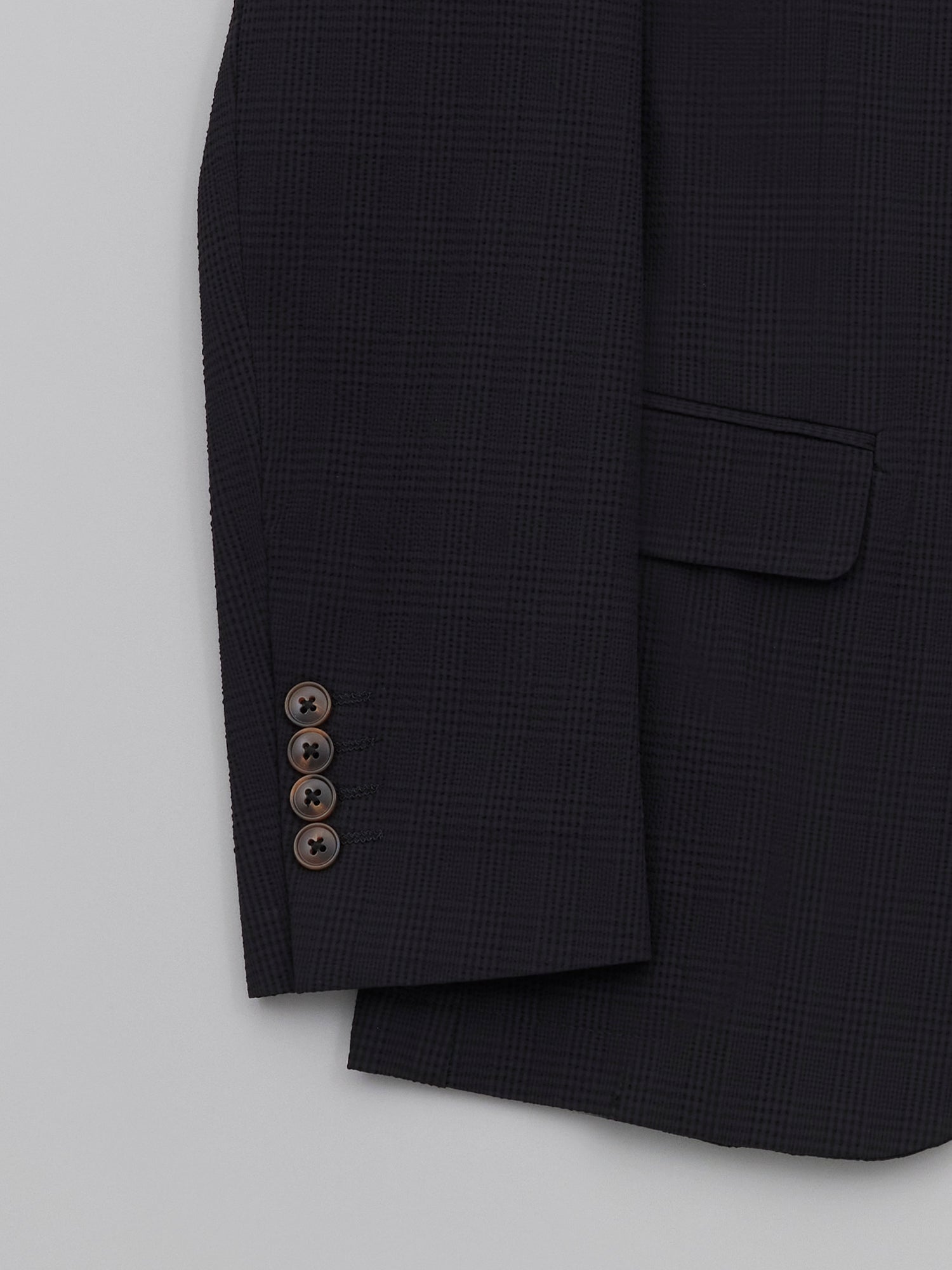 Ueda Black Seersucker Suit