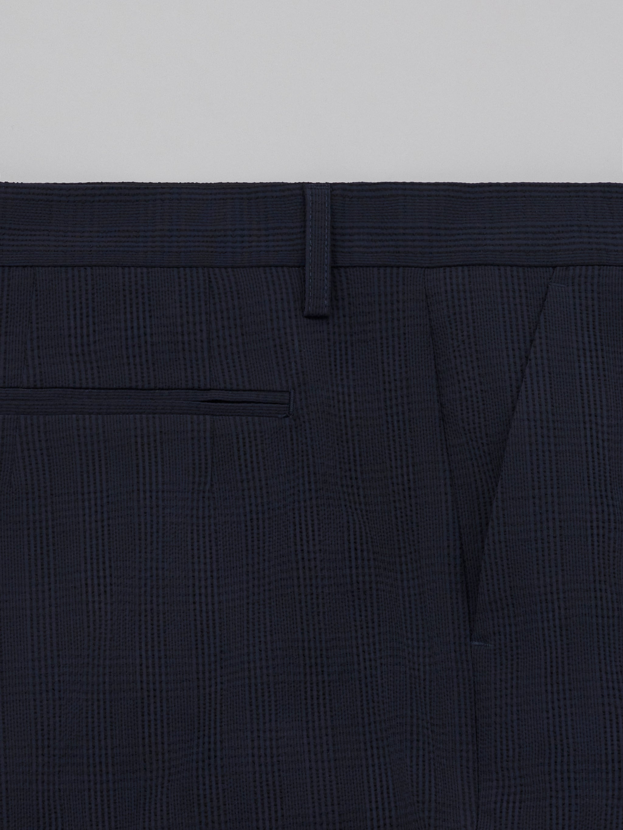 Kaori Dark Seersucker Suit Pants