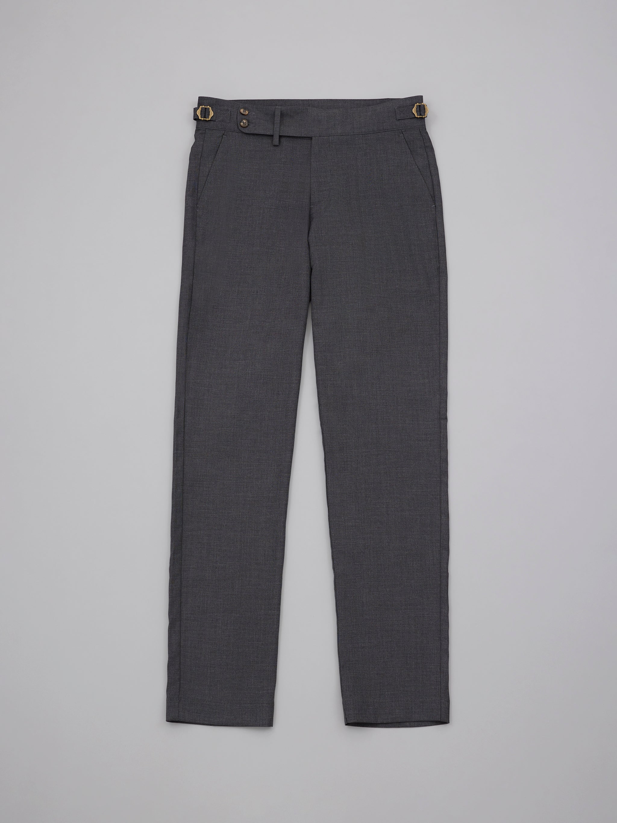 Tetsu Charcoal Glen Plaid Suit Pants