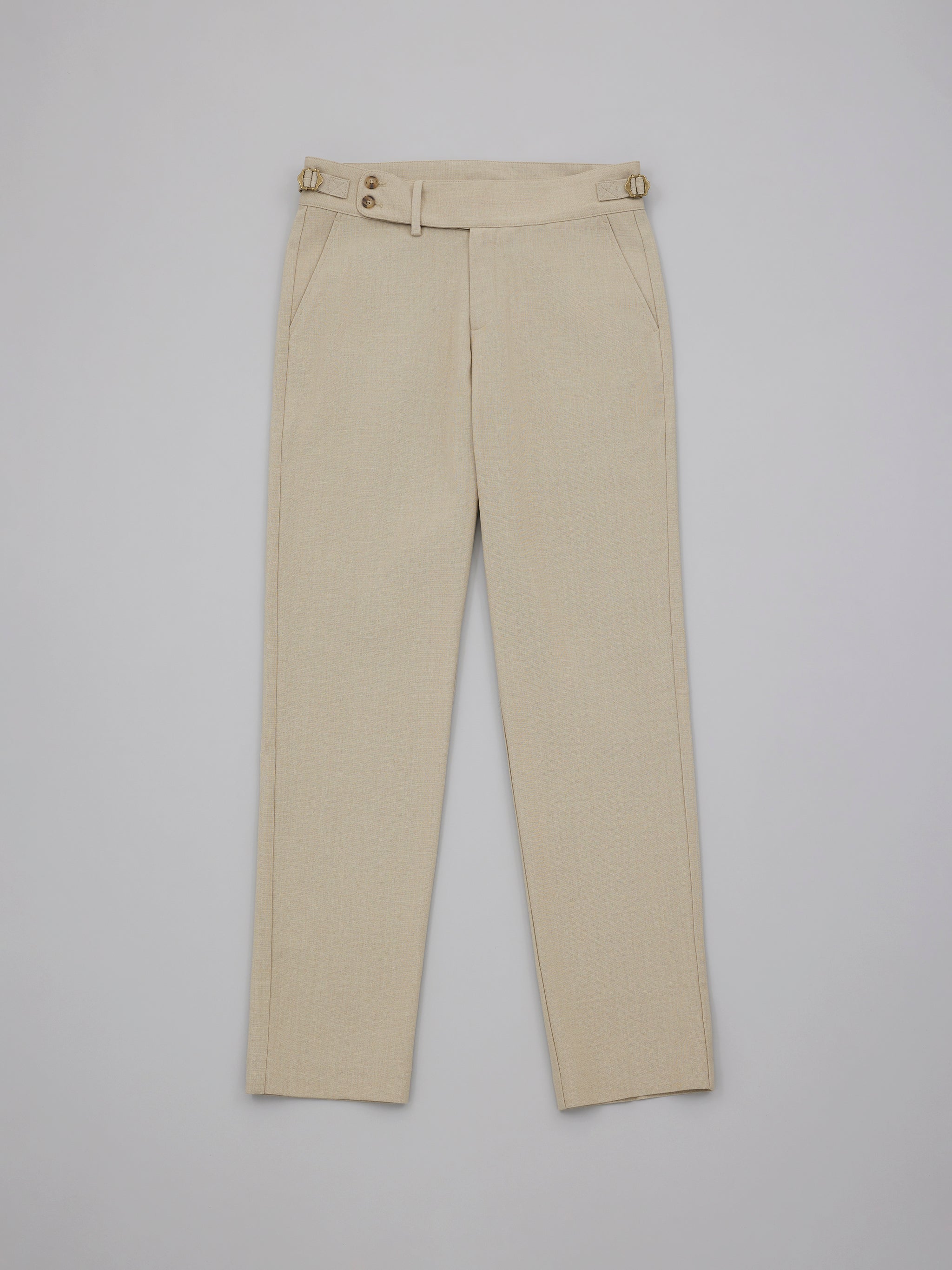 Yohei Khaki Suit Pants