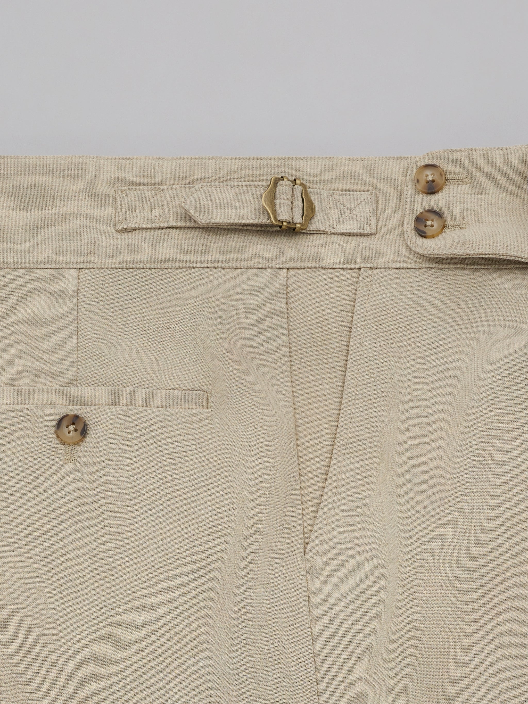 Yohei Khaki Suit Pants