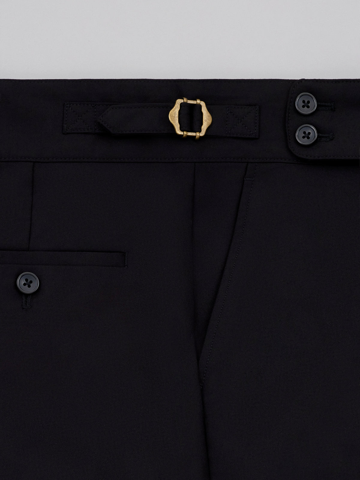 Fukaya Black Gurkha Tux Pants
