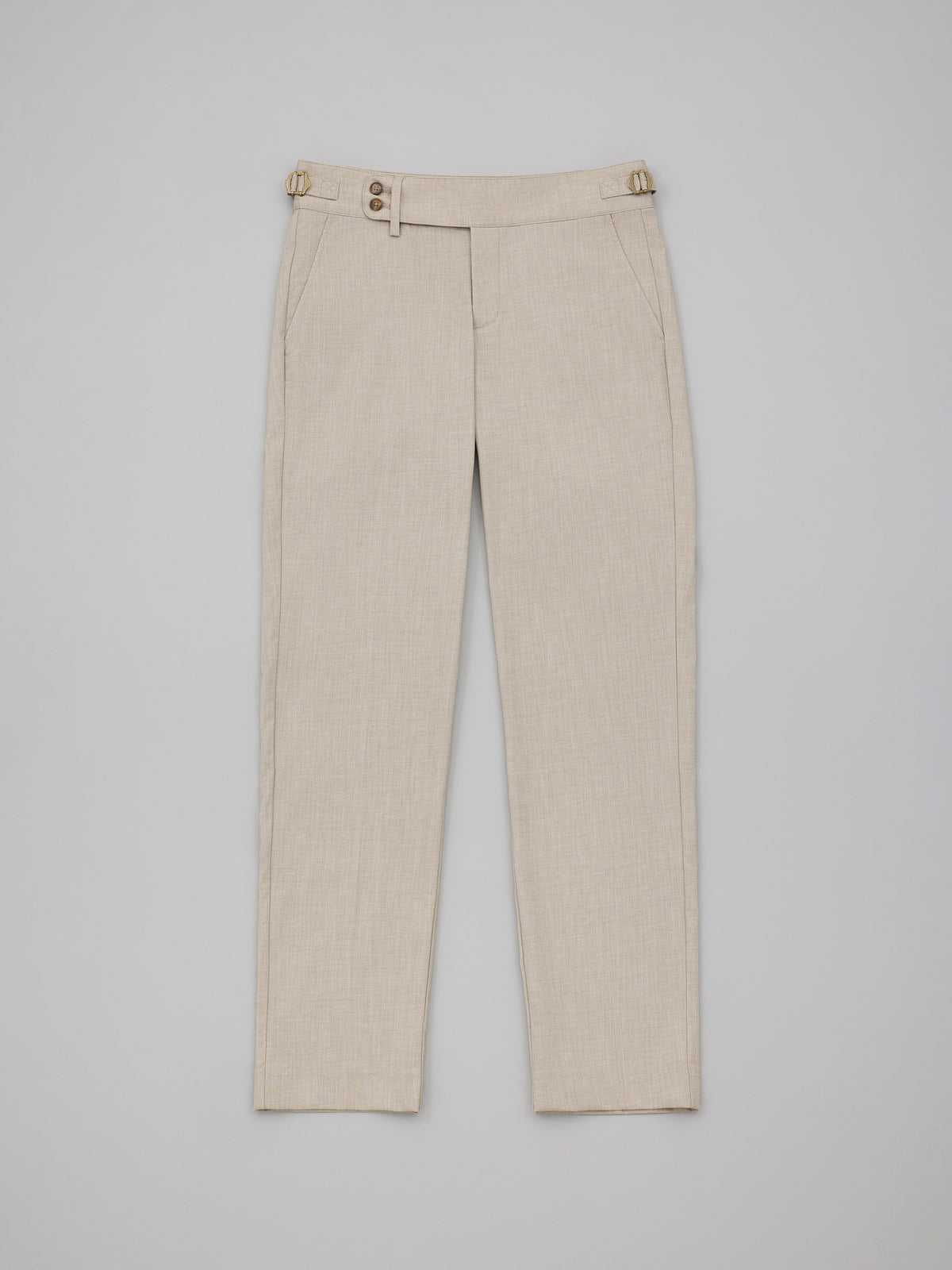 Takaji Light Sand Textured Gurkha Pants