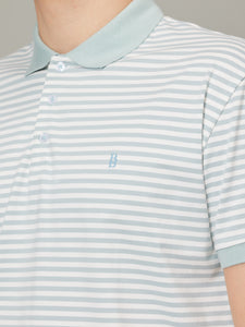 Stripe Logo Polo Tee