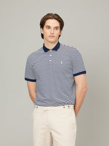 Stripe Logo Polo Tee