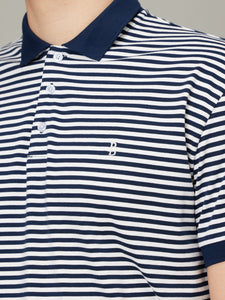 Stripe Logo Polo Tee