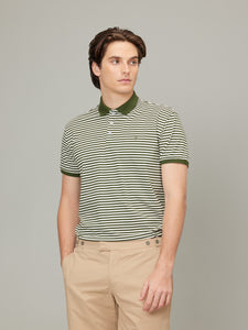 Stripe Logo Polo Tee