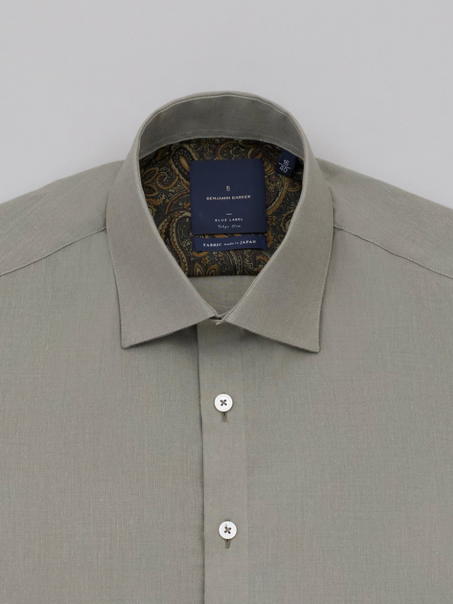 Kamakura Olive Albini Extralino Linen