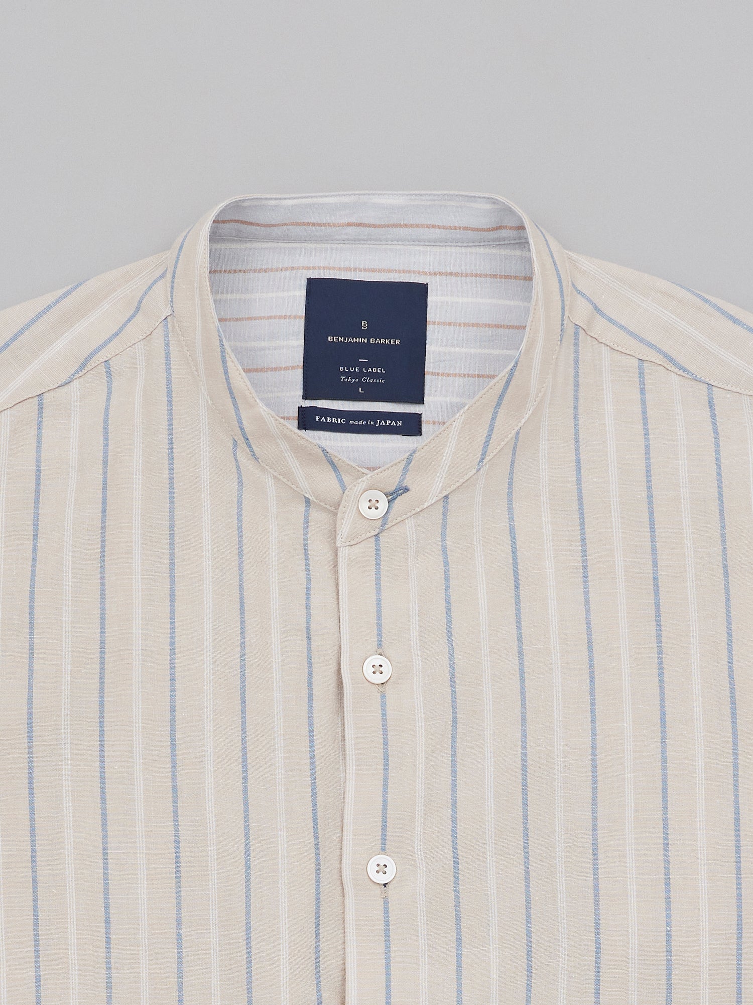 Tomoyoshi Sandshell Linen Stripe