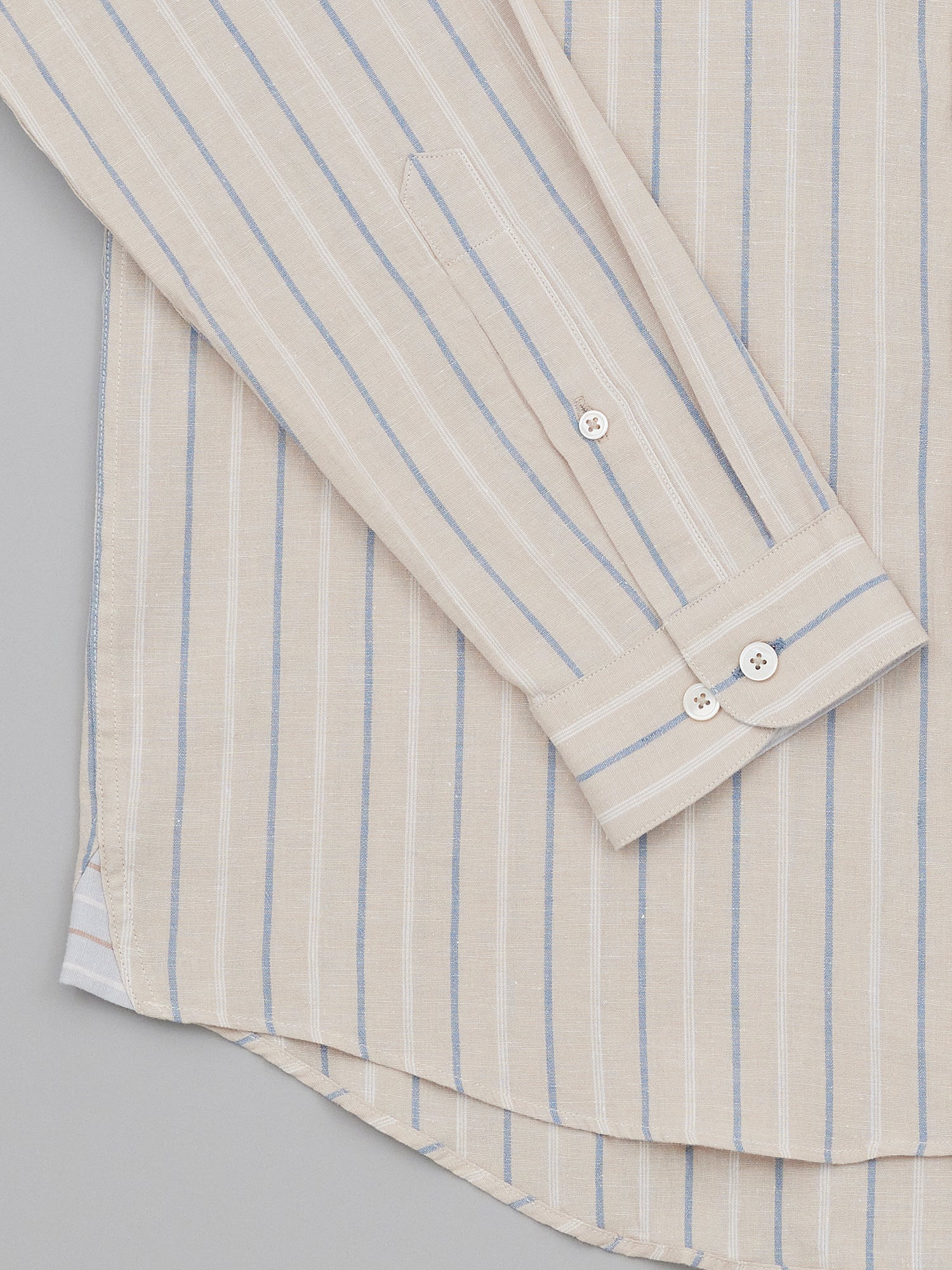Tomoyoshi Sandshell Linen Stripe