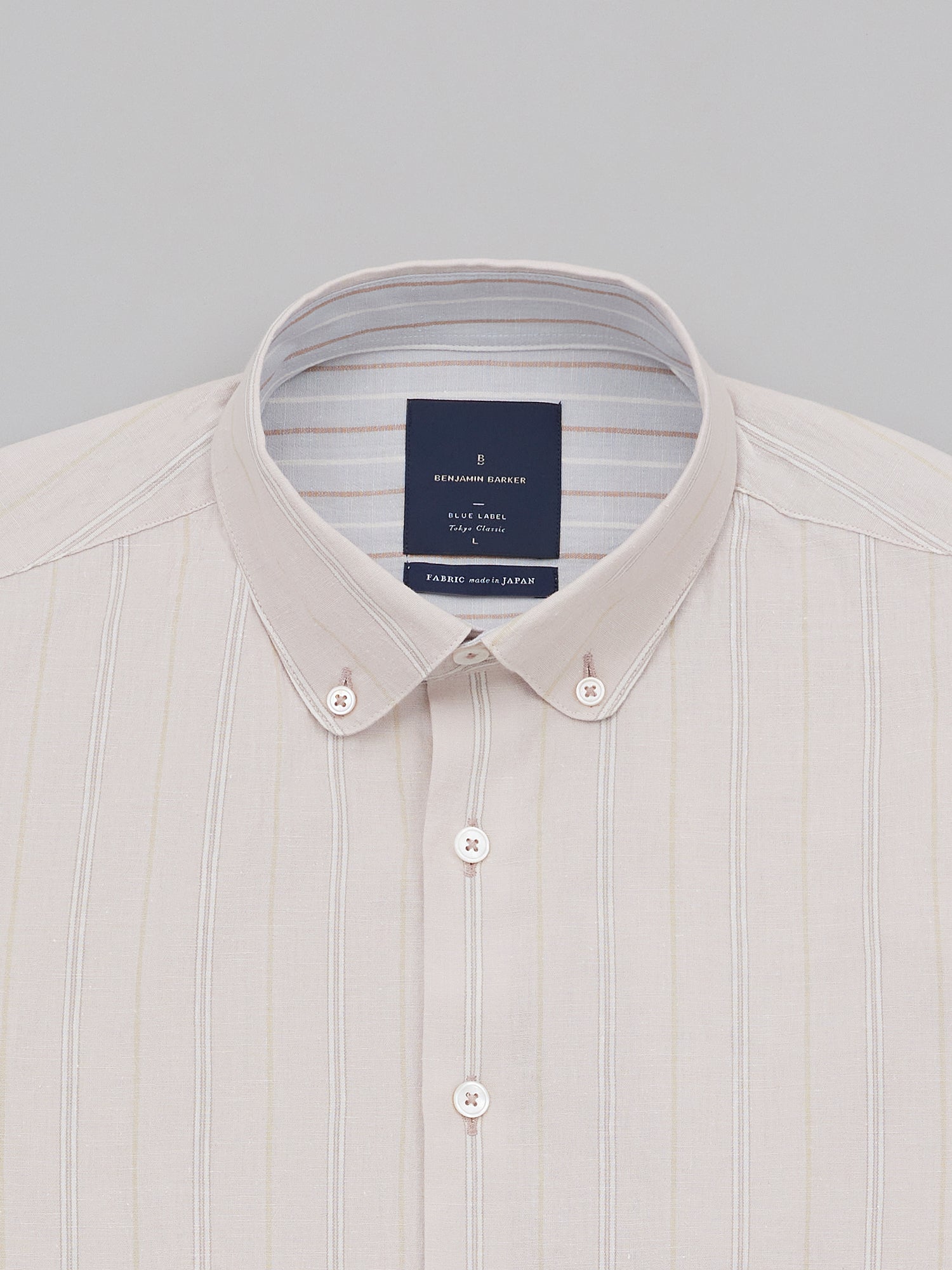 Yamase Pink Linen Stripe