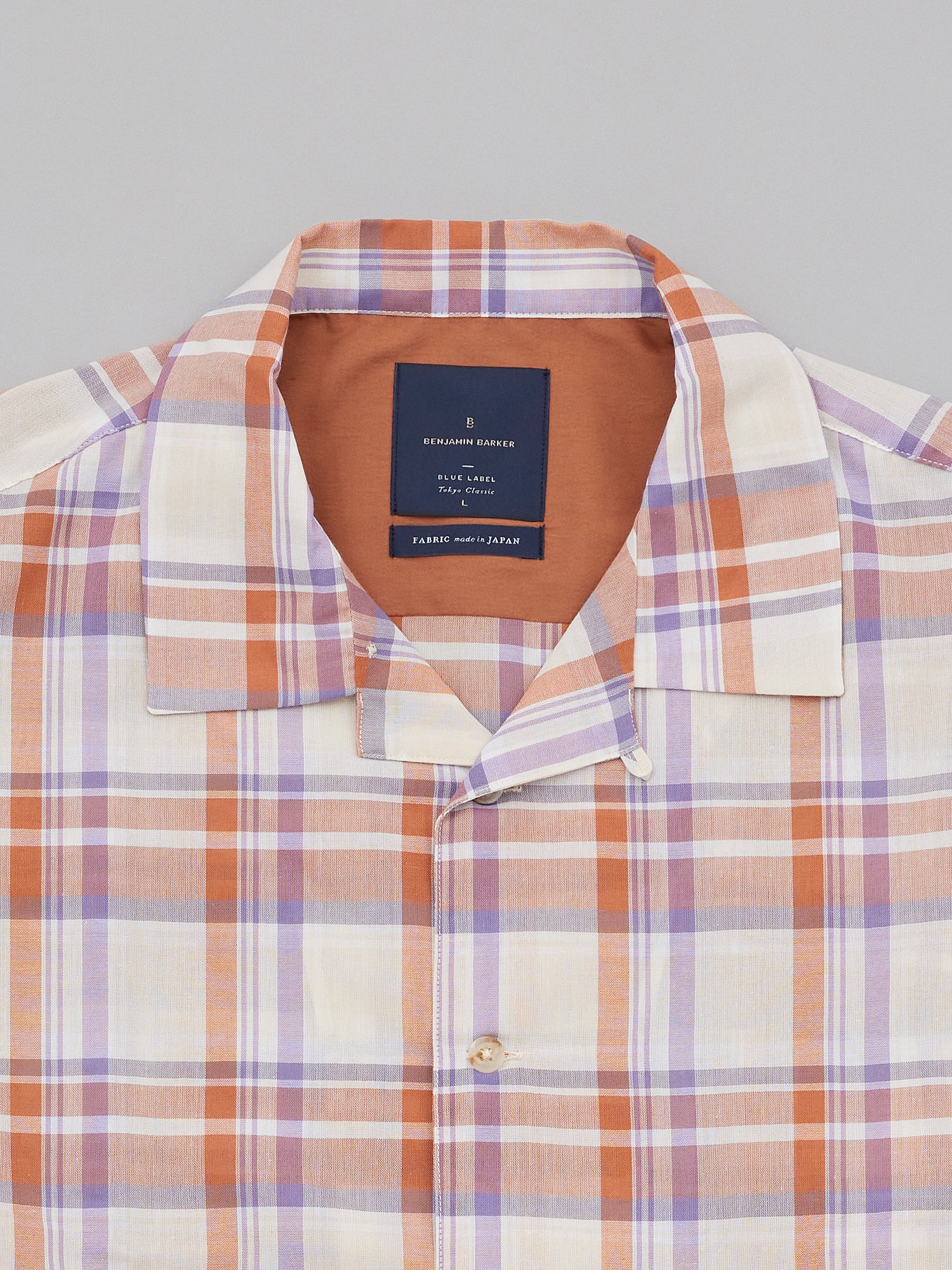 Yojiro Ecru Plaid Cuban