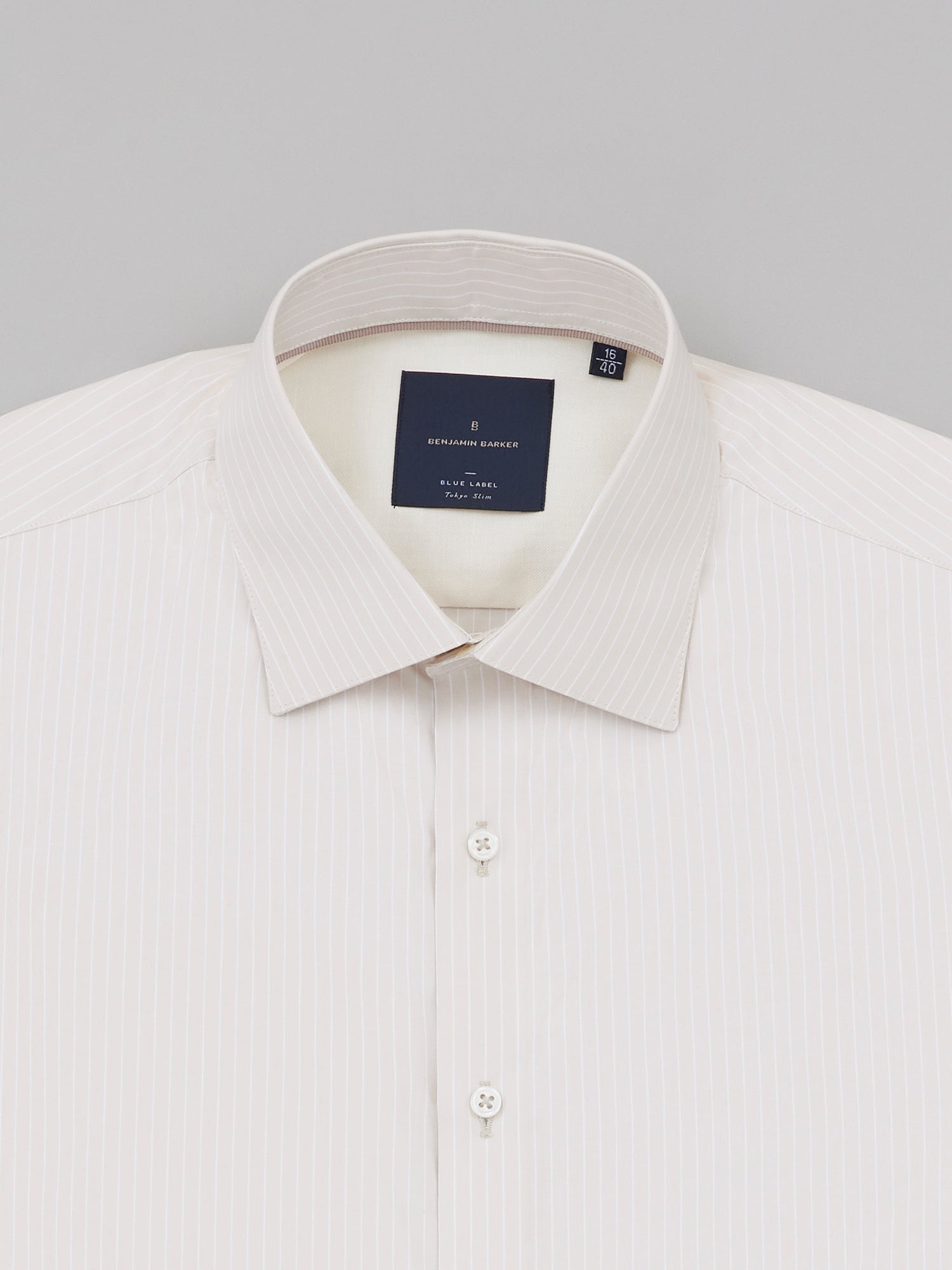 Hideki Egret 120/2 Supima Stripe