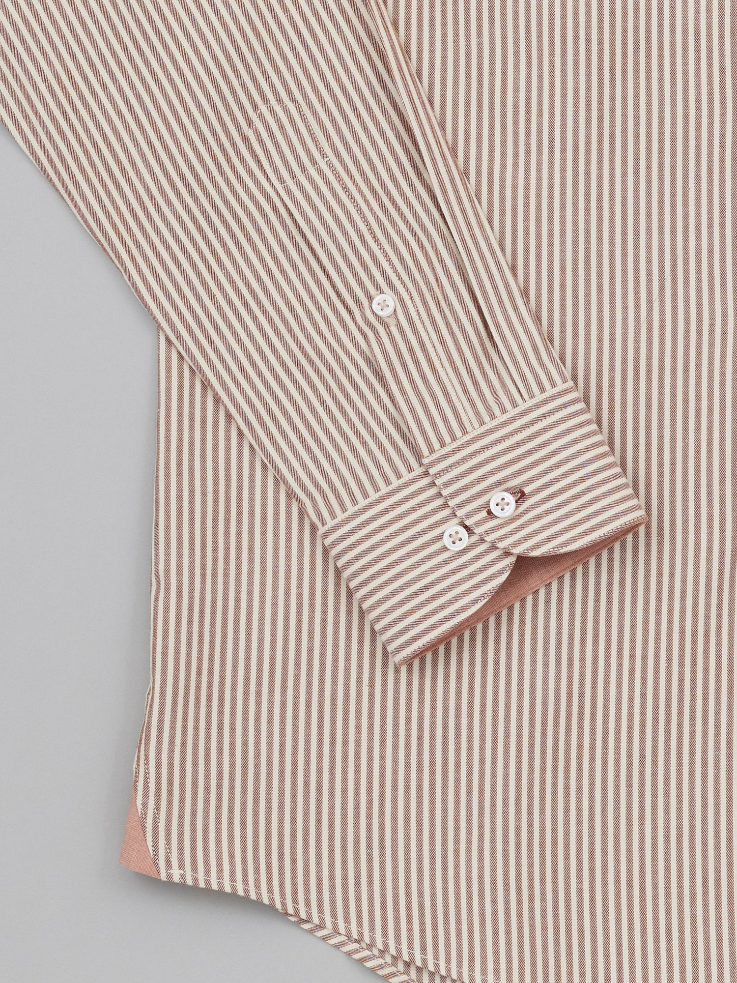 Tomoyoshi Chicory Stripe Twill