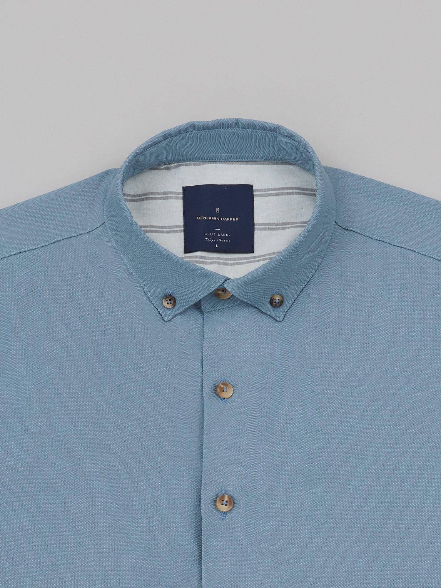 Katsumi Cameo Blue Button Down