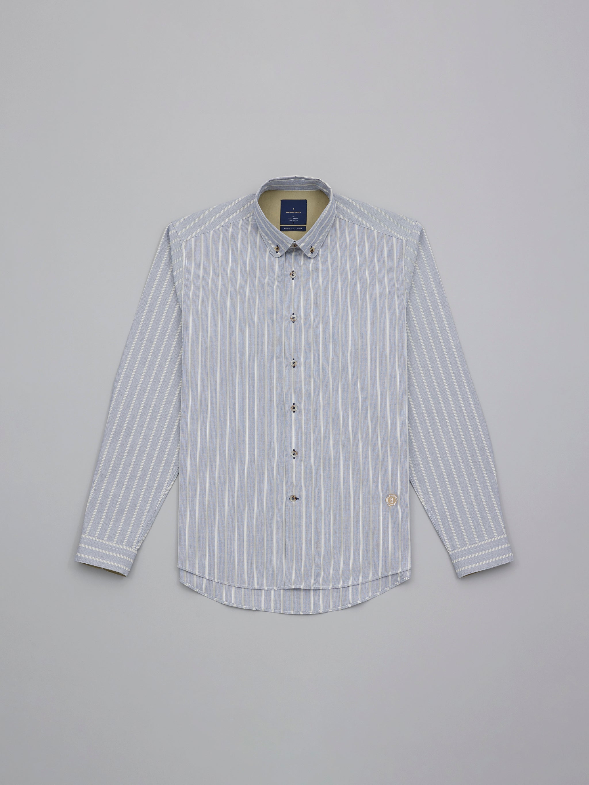Masato Navy Hairline Stripe