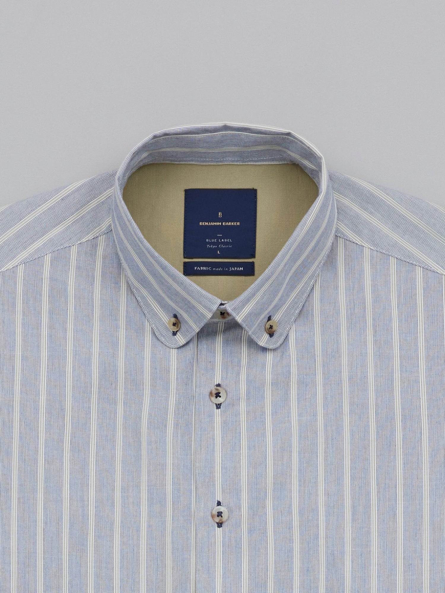 Masato Navy Hairline Stripe