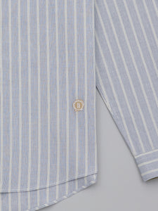 Masato Navy Hairline Stripe