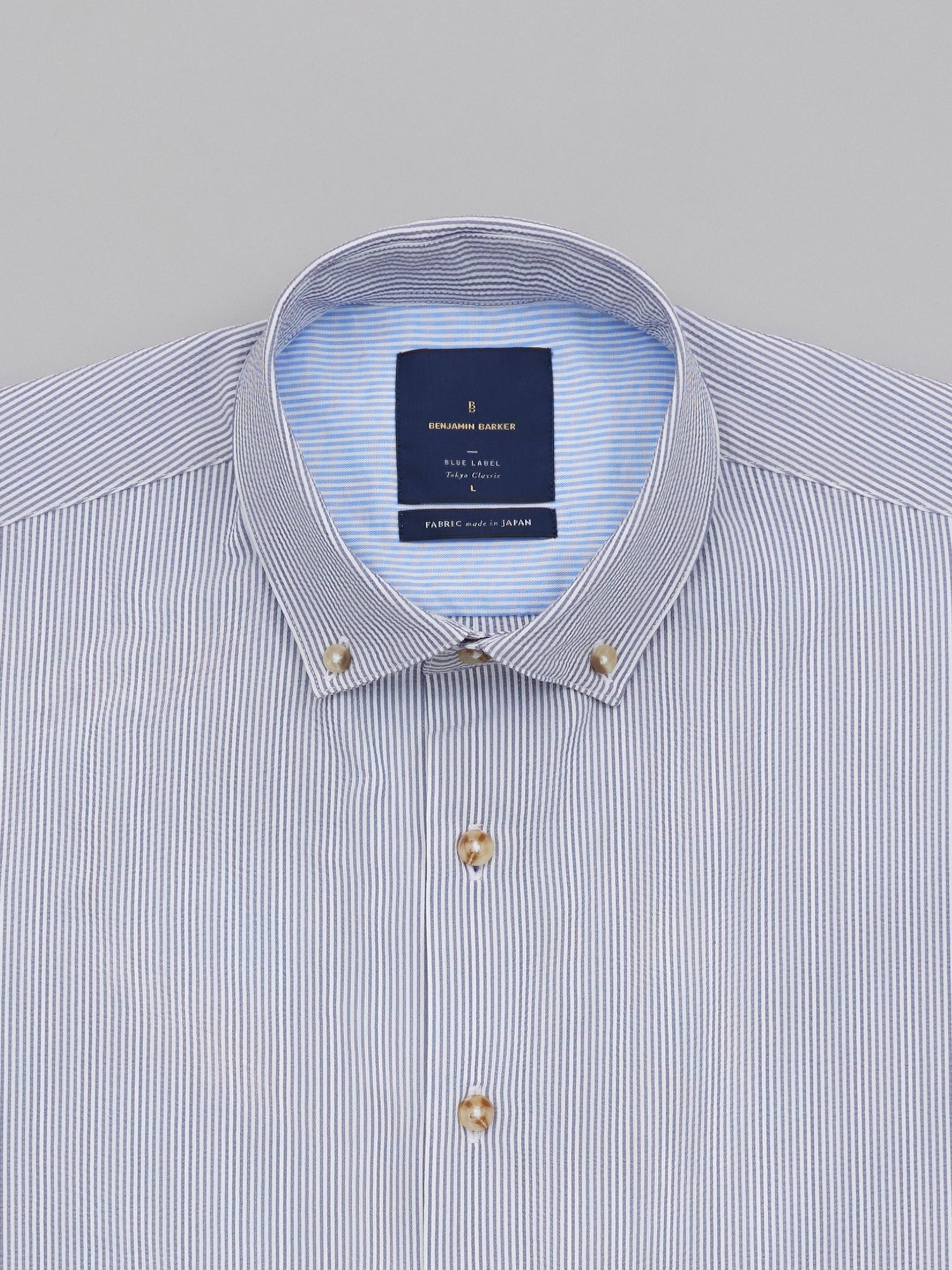 Hideki Ombre Button Down S/S