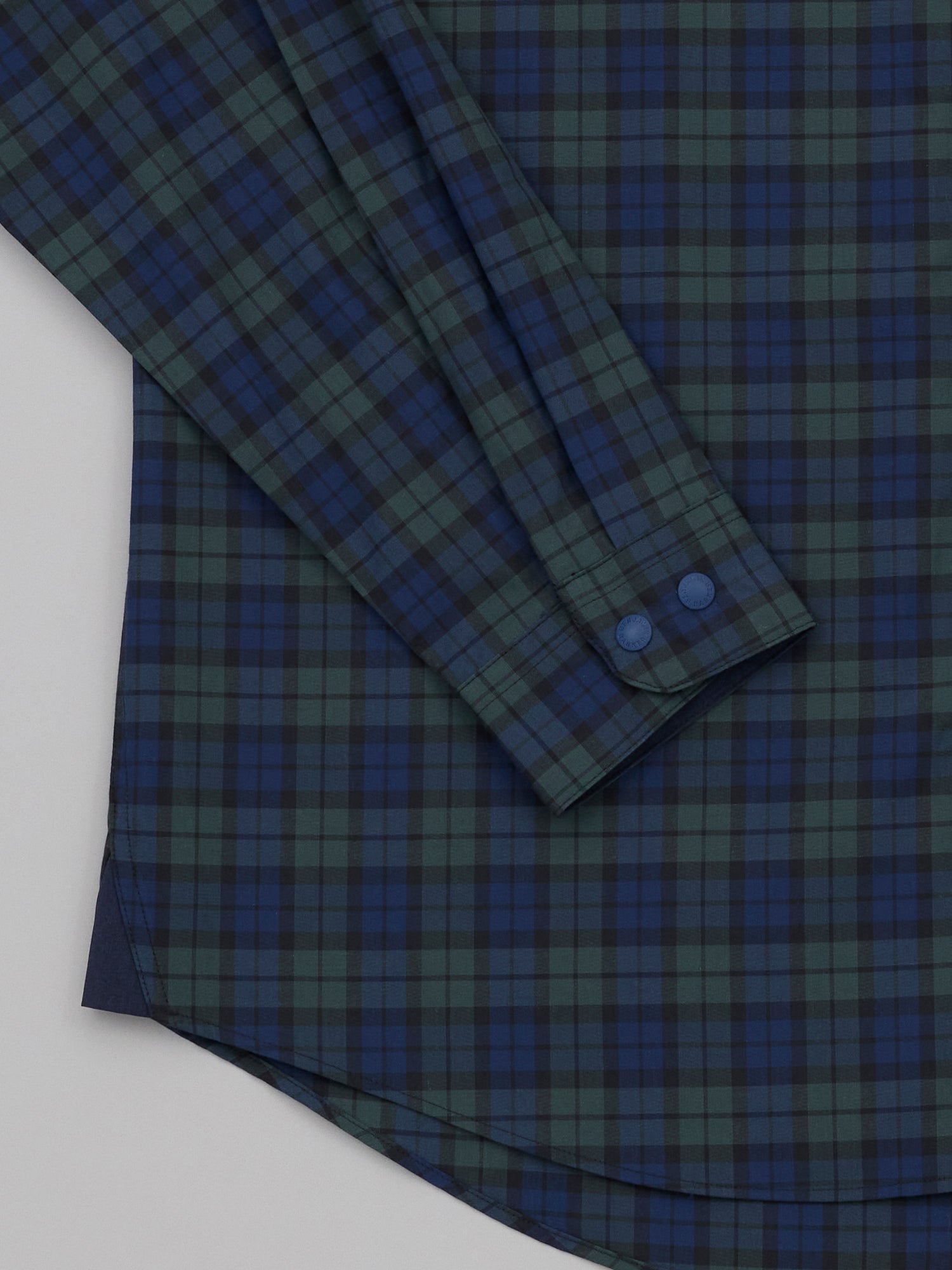 Ito Inkblue Forest Plaid Button Down