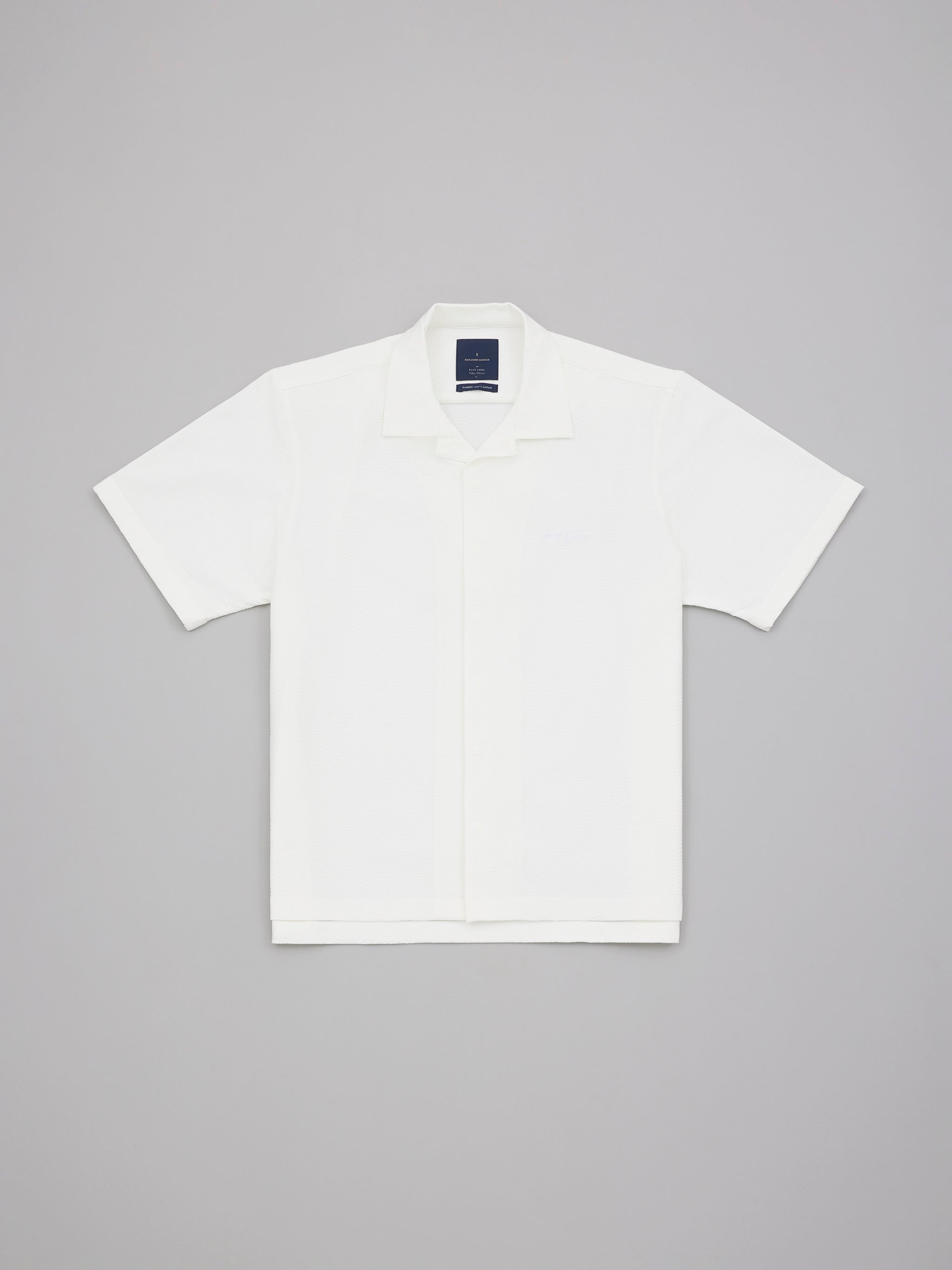 Nouchi White Seersucker Cuban