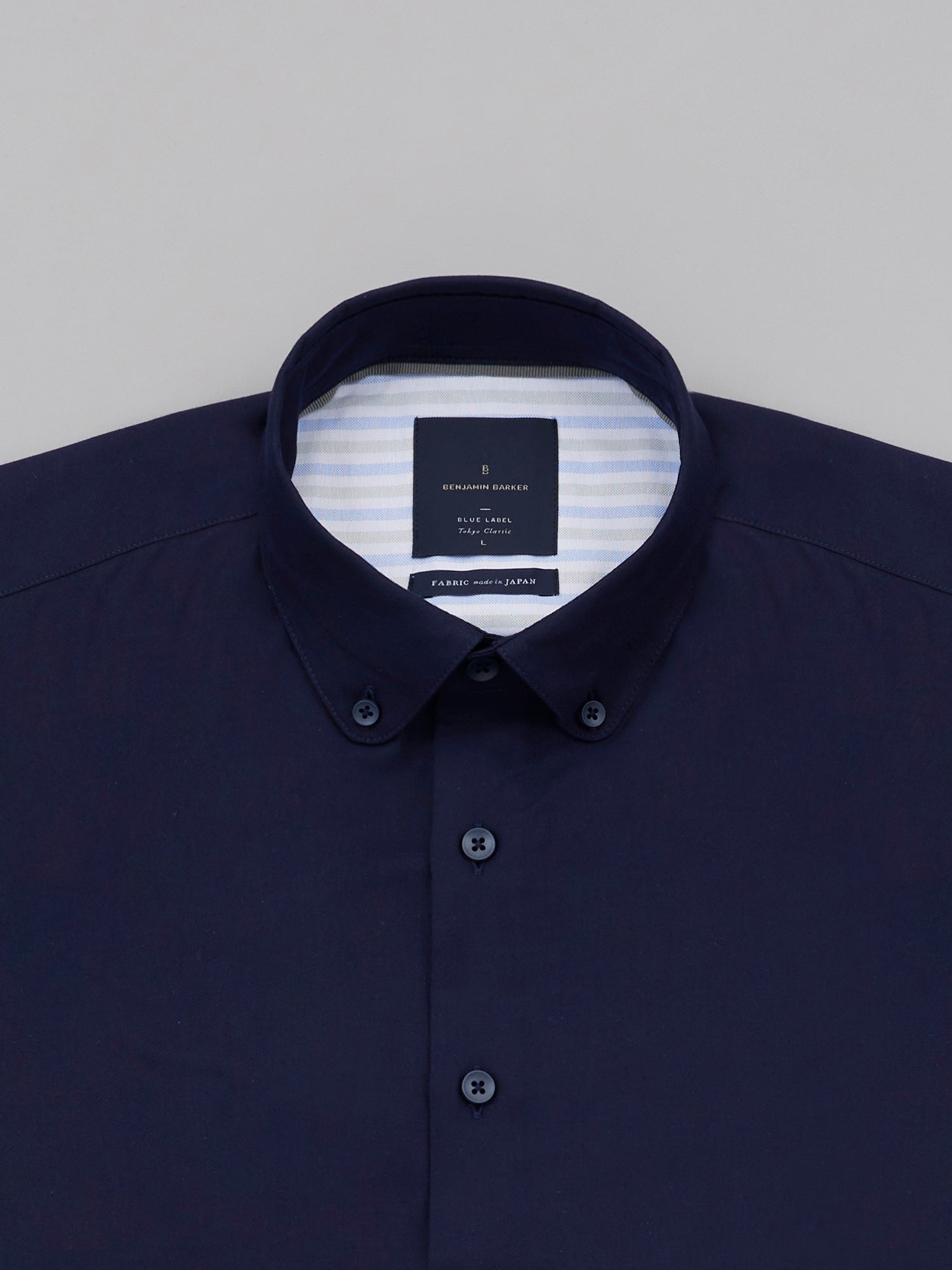 Takashi Navy Button Down