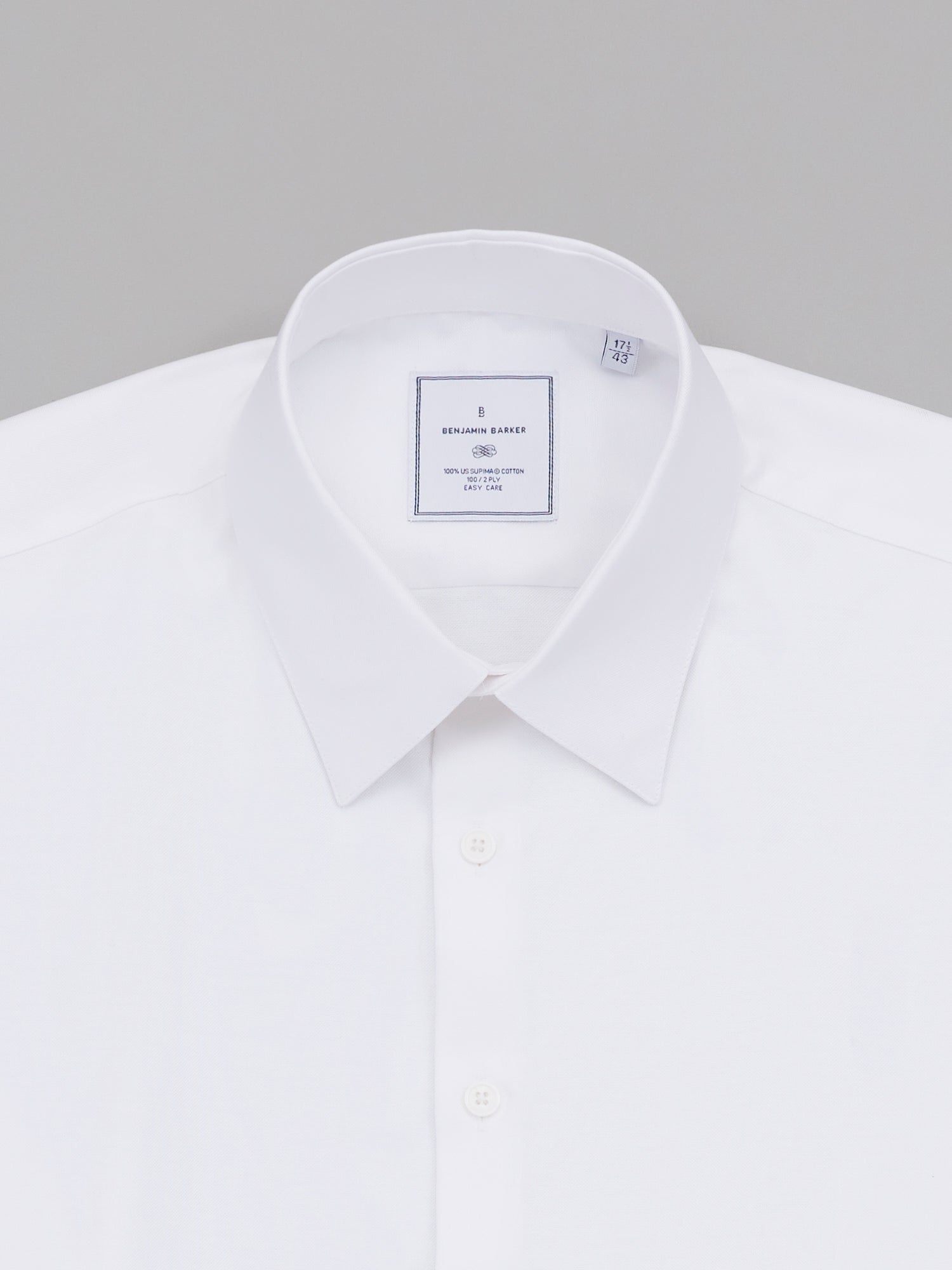 100/2 Supima in Perfect White