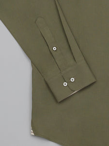 Yuhi Olive Tencel Linen Poplin