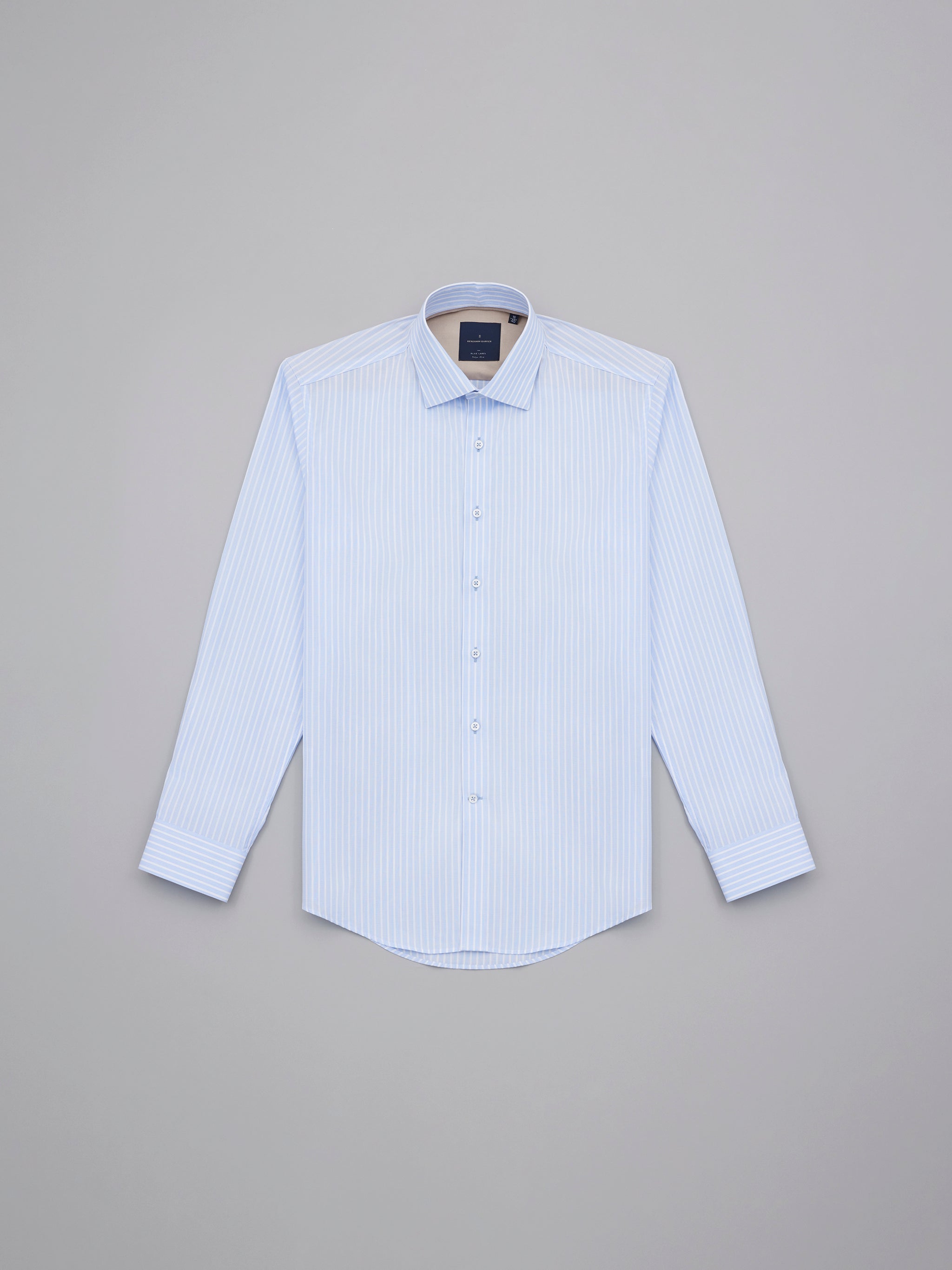 Nakamura Sky Blue Easy Care Stripe
