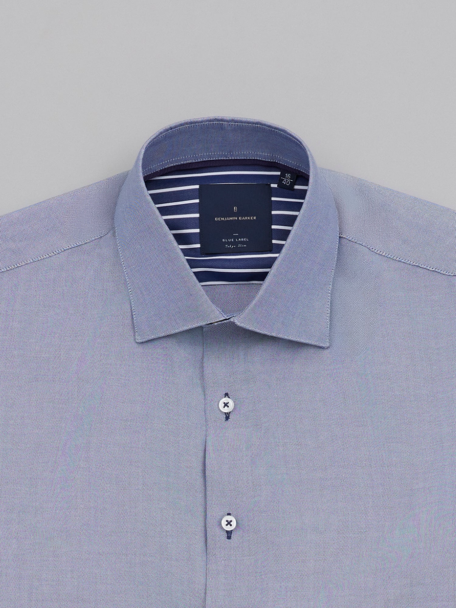 Kimura Navy Easy Care Tencel Oxford