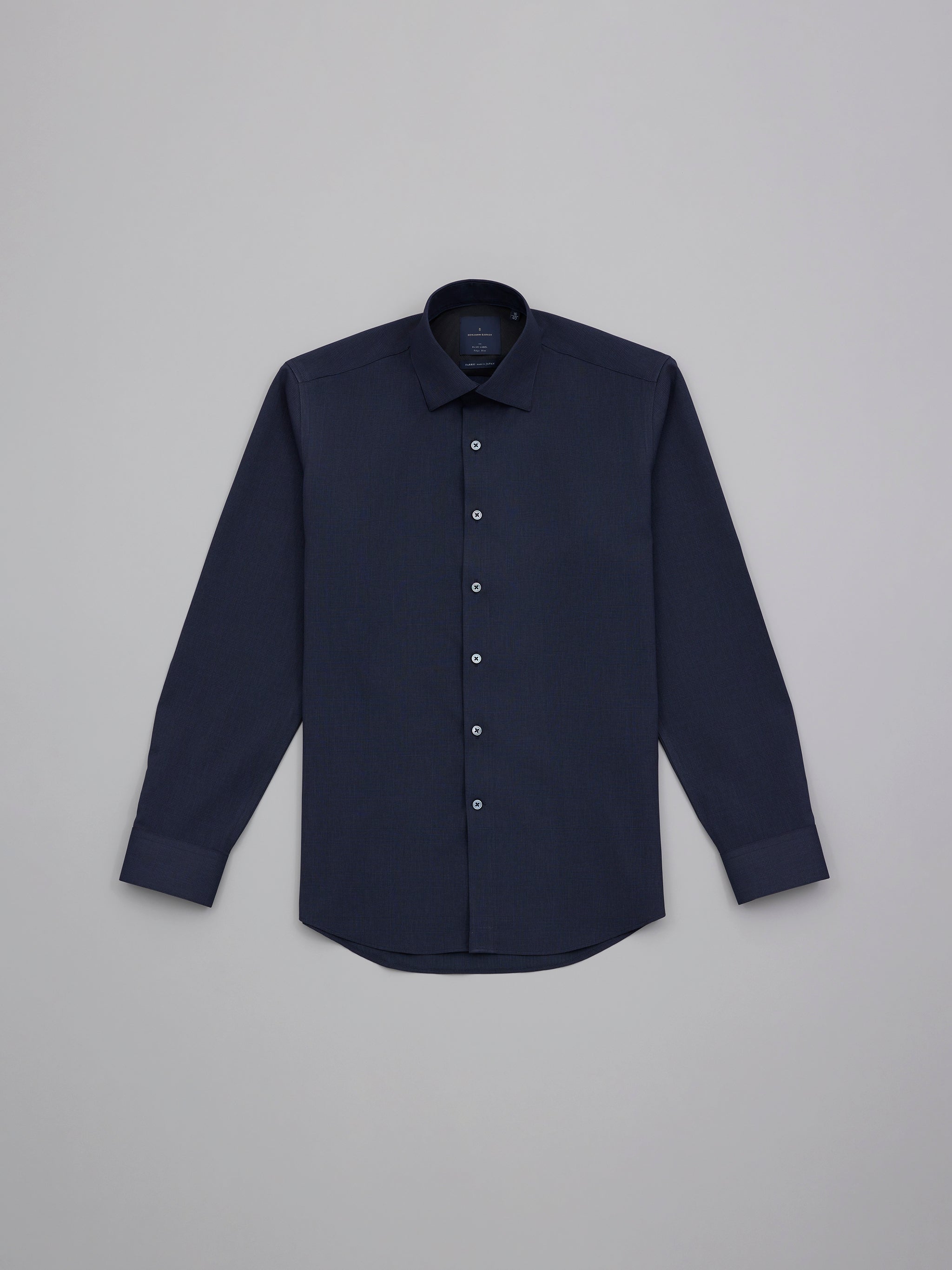 Sanzai Navy Easy Care Plaid