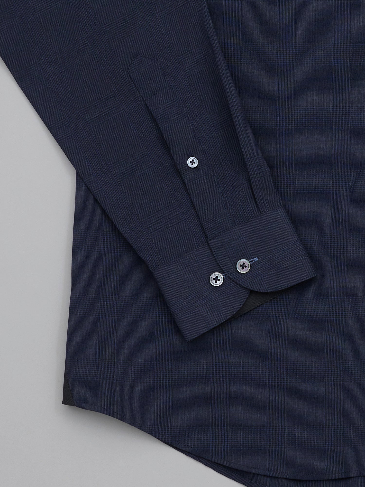 Sanzai Navy Easy Care Plaid