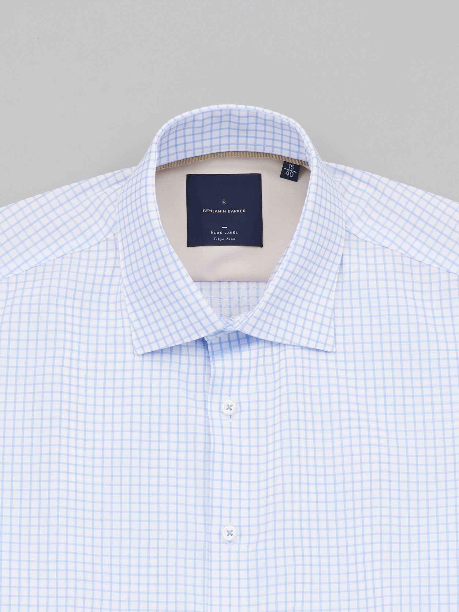 Sanzai Sky Blue Easy Care Check